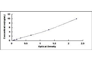 Typical standard curve