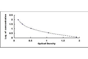 Typical standard curve (COL18A1 ELISA Kit)