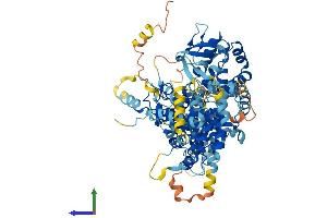 AlphaFold protein structure predicition of Mouse Recombinant Sgsm3 Protein, UniprotID Q8VCZ6