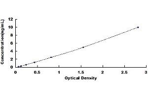 Typical standard curve (FZD1 ELISA Kit)