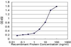 Detection limit for recombinant GST tagged RPL36A is approximately 0. (RPL36A antibody  (AA 7-106))