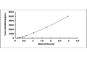 Typical standard curve (LGALS1/Galectin 1 ELISA Kit)