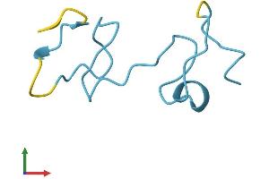 AlphaFold protein structure predicition of Human Recombinant MT1F Protein, UniprotID P04733 (MT1F Protein (AA 1-61) (Fc Tag))