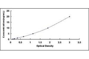 Typical standard curve (Ecotin ELISA Kit)