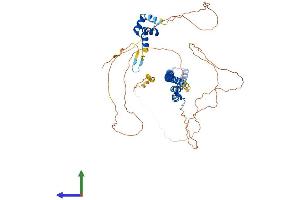 AlphaFold protein structure predicition of Human Recombinant SPATS2 Protein, UniprotID Q86XZ4 (SPATS2 Protein (AA 1-545) (His tag))