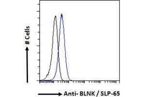 Flow Cytometry (FACS) image for anti-B-Cell Linker (BLNK) (C-Term) antibody (ABIN184602)