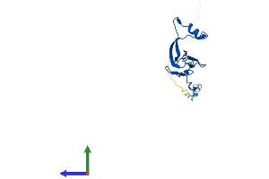 AlphaFold protein structure predicition of Human Recombinant MRPL27 Protein, UniprotID Q9P0M9