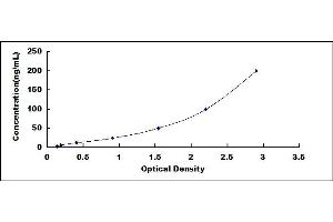 Typical standard curve (COL3 ELISA Kit)