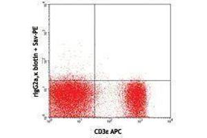 Flow Cytometry (FACS) image for anti-Interleukin 7 Receptor (IL7R) antibody (Biotin) (ABIN2660810) (IL7R antibody  (Biotin))