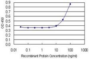 Detection limit for recombinant GST tagged NPM2 is 3 ng/ml as a capture antibody. (NPM2 antibody  (AA 1-214))
