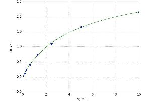 A typical standard curve (SAE1 ELISA Kit)