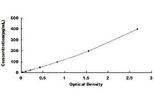 Typical standard curve (TPSB2 ELISA Kit)