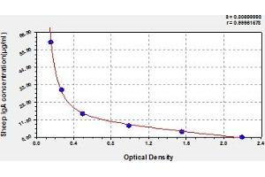 Typical Standard Curve (IgA ELISA Kit)