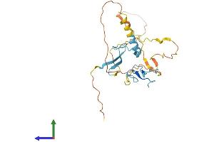 AlphaFold protein structure predicition of Mouse Recombinant Grxcr2 Protein, UniprotID Q3TYR5 (GRXCR2 Protein (AA 1-254) (His tag))