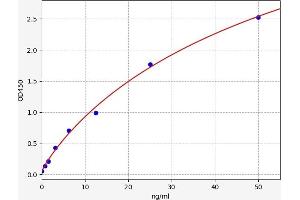 Typical standard curve (CD163 ELISA Kit)