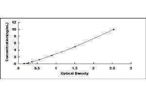 Typical standard curve (TLN2 ELISA Kit)