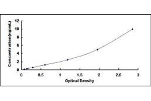 Typical standard curve (IL1R2 ELISA Kit)