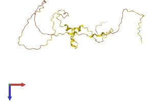 AlphaFold protein structure predicition of Human Recombinant SPATA3 Protein, UniprotID Q8NHX4 (SPATA3 Protein (AA 1-192) (His tag))