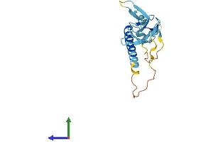 AlphaFold protein structure predicition of Mouse Recombinant Siva1 Protein, UniprotID O54926 (SIVA1 Protein (AA 1-175) (His tag))