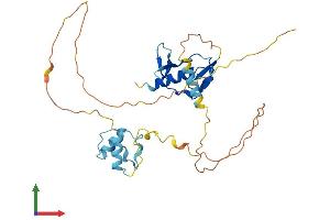 AlphaFold protein structure predicition of Human Recombinant DPPA4 Protein, UniprotID Q7L190