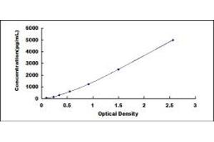 Typical standard curve (Glutathione Reductase ELISA Kit)