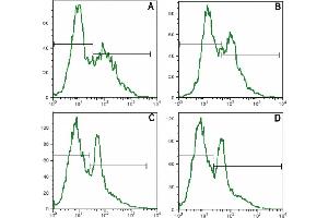 Surface staining of human PBMC with anti-human CD25 (MEM-181) FITC. (CD25 antibody)