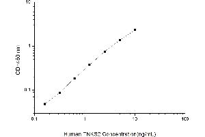 Typical standard curve (TNKS2 ELISA Kit)