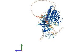 AlphaFold protein structure predicition of Human Recombinant TRMT44 Protein, UniprotID Q8IYL2