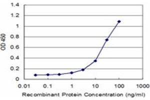 Detection limit for recombinant GST tagged P2RY1 is approximately 1ng/ml as a capture antibody. (P2RY1 antibody  (AA 1-52))