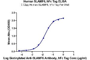 ELISA image for SLAM Family Member 6 (SLAMF6) (AA 22-226) protein (Fc Tag) (ABIN7275620)