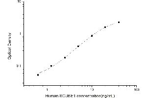 Typical standard curve (SCUBE1 ELISA Kit)