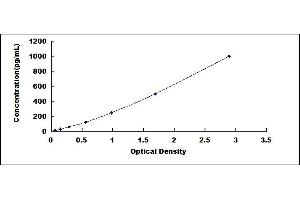 Typical standard curve