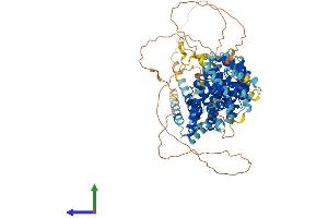 AlphaFold protein structure predicition of Mouse Recombinant Lins1 Protein, UniprotID Q3U1D0