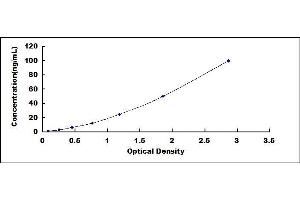 Typical standard curve (HSPD1 ELISA Kit)