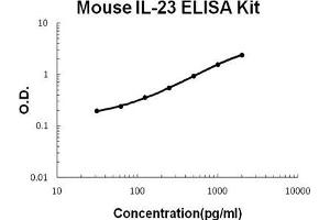 Mouse IL-23 PicoKine ELISA Kit standard curve