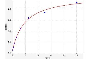 Typical standard curve (CNN1 ELISA Kit)