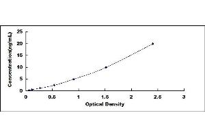 Typical standard curve (HLA-DQB1 ELISA Kit)