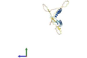 AlphaFold protein structure predicition of Mouse Recombinant Rfxap Protein, UniprotID Q8VCG9 (RFXAP Protein (AA 1-231) (His tag))