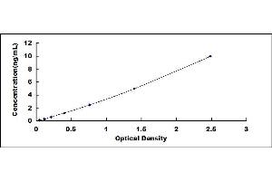 Typical standard curve (CDK2 ELISA Kit)