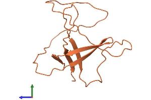 AlphaFold protein structure predicition of Human Recombinant MIR7-3HG Protein, UniprotID Q8N6C7