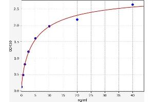 Typical standard curve (HDAC8 ELISA Kit)