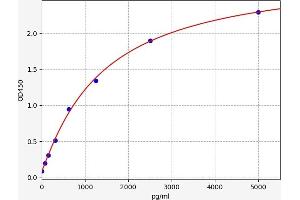 Typical standard curve (GFRA1 ELISA Kit)