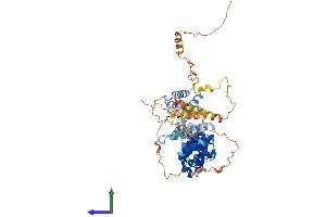 AlphaFold protein structure predicition of Mouse Recombinant Heatr9 Protein, UniprotID Q5QNV8 (C17orf66 Protein (AA 1-569) (His tag))