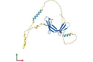 AlphaFold protein structure predicition of Mouse Recombinant Eaf1 Protein, UniprotID Q9D4C5 (EAF1 Protein (AA 1-268) (His tag))