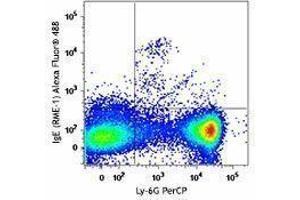 Flow Cytometry (FACS) image for Rat anti-Mouse IgE antibody (Alexa Fluor 488) (ABIN2667216) (Rat anti-Mouse IgE Antibody (Alexa Fluor 488))