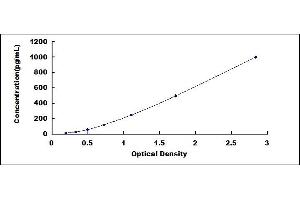 Typical standard curve (HGFA ELISA Kit)