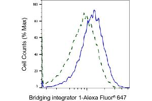 Validation of Bridging integrator 1 knockdown using flow cytometry. (Recombinant BIN1 antibody)