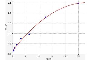Typical standard curve (Undercarboxylated Matrix Gla Protein (UcMGP) ELISA Kit)