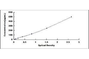 Typical standard curve (Relaxin 2 ELISA Kit)