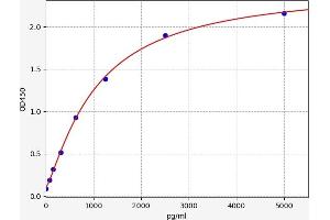 Typical standard curve (CD147 ELISA Kit)